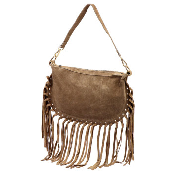 Kožená kabelka Luka béžová KZ2258754