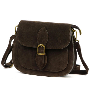 Kožená kabelka Luka hnedá KZ2258743