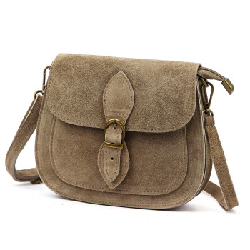 Kožená kabelka Luka béžová KZ2258744