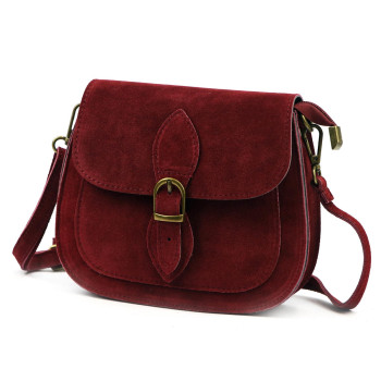 Kožená kabelka Luka vínová KZ2258746