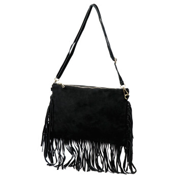 Kožená kabelka Luka čierna KZ2258647