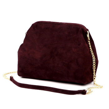 Kožená kabelka Luka vínová KZ2258710