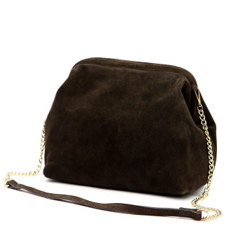 Kožená kabelka Luka hnedá KZ2258712