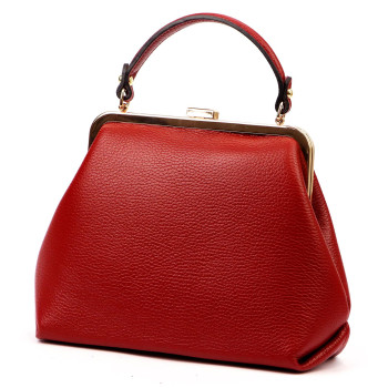 Kožená kabelka Luka červená KZ2258800