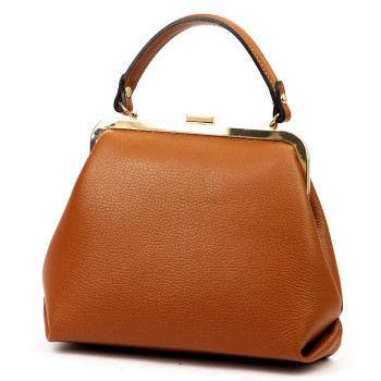 Kožená kabelka Luka hnedá KZ2258801