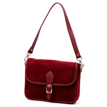 Kožená kabelka Luka vínová KZ2258692