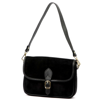 Kožená kabelka Luka čierna KZ2258695