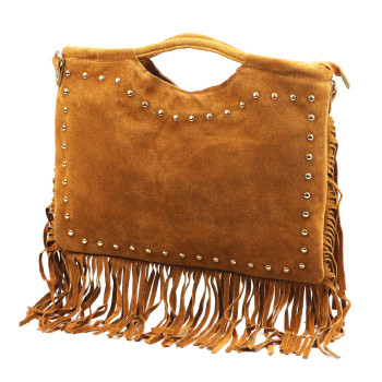 Kožená kabelka Luka hnedá KZ2258715