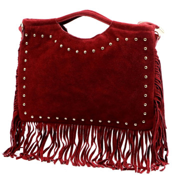 Kožená kabelka Luka vínová KZ2258716