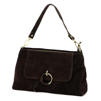 Kožená kabelka Luka hnedá KZ2258757