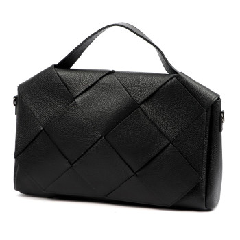 Kožená kabelka Luka čierna KZ2258950