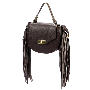 Kožená kabelka Luka hnedá KZ2258993