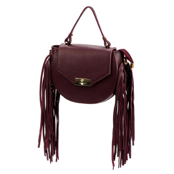Kožená kabelka Luka vínová KZ2258994