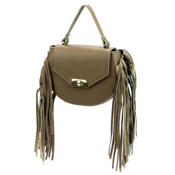 Kožená kabelka Luka béžová KZ2258995