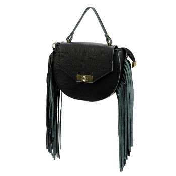 Kožená kabelka Luka čierna KZ2258996