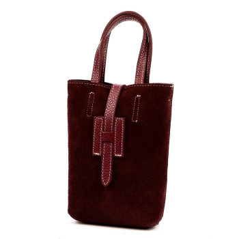 Kožená kabelka Luka vínová KZ2259003