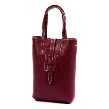 Kožená kabelka Luka vínová KZ2259004