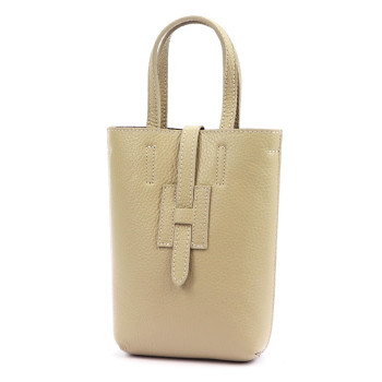 Kožená kabelka Luka béžová KZ2259007