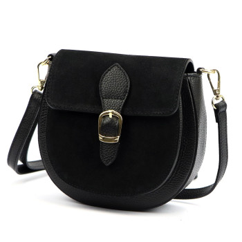 Kožená kabelka Luka čierna KZ2258978