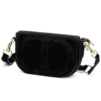 Kožená kabelka Luka čierna KZ2258985