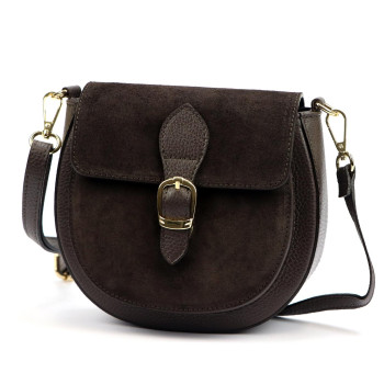 Kožená kabelka Luka hnedá KZ2259042