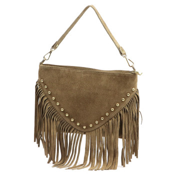 Kožená kabelka Luka béžová KZ2258747