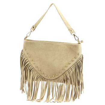 Kožená kabelka Luka béžová KZ2259011