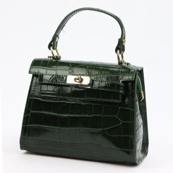 Kožená kabelka Luka zelená KZ2259100