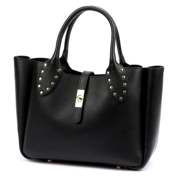 Kožená kabelka Luka čierna KZ2259056