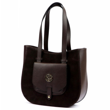 Kožená kabelka Gregorio hnedá KZ2259057