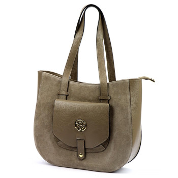 Kožená kabelka Gregorio béžová KZ2259058