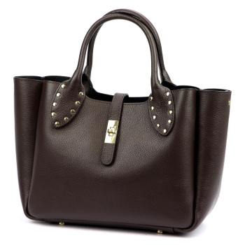 Kožená kabelka Luka hnedá KZ2259059