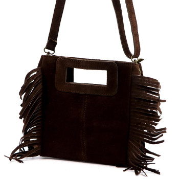 Kožená kabelka Luka hnedá KZ2259110