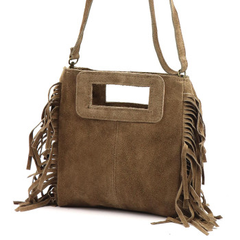 Kožená kabelka Luka béžová KZ2259112