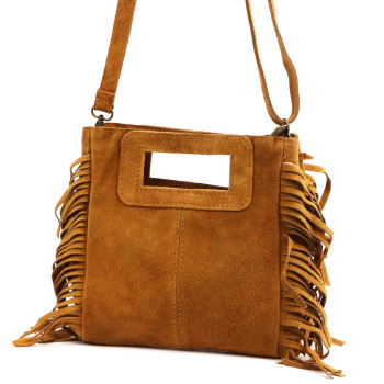 Kožená kabelka Luka hnedá KZ2259113