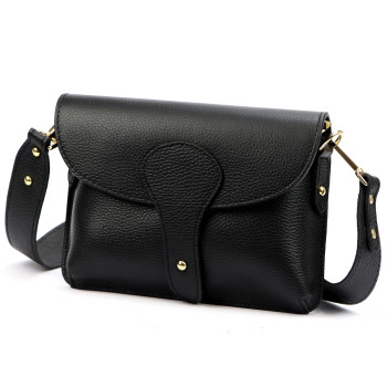 Kožená kabelka Luka čierna KZ2258998