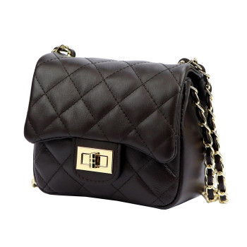 Kožená kabelka Luka hnedá KZ2259050