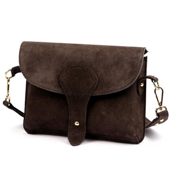 Kožená kabelka Luka hnedá KZ2259139