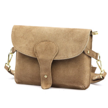 Kožená kabelka Luka mokka KZ2259149