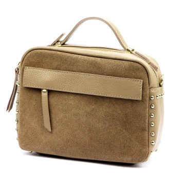 Kožená kabelka Luka béžová KZ2259140