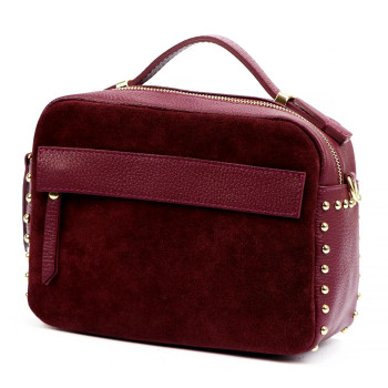Kožená kabelka Luka vínová KZ2259141