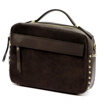 Kožená kabelka Luka hnedá KZ2259143