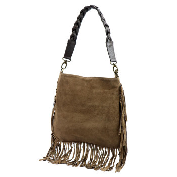 Kožená kabelka Luka hnedá KZ2258735