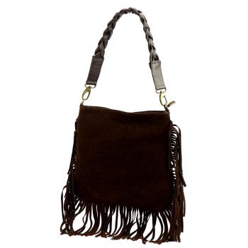 Kožená kabelka Luka hnedá KZ2258736