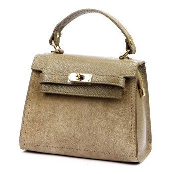 Kožená kabelka Luka béžová KZ2259066