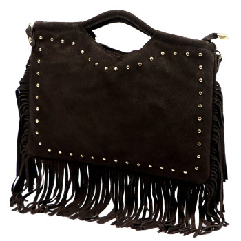 Kožená kabelka Luka hnedá KZ2258717