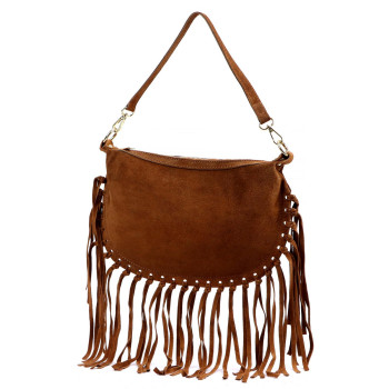 Kožená kabelka Luka hnedá KZ2258887