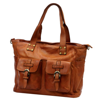 Kožená kabelka VS hnedá KZ2259000