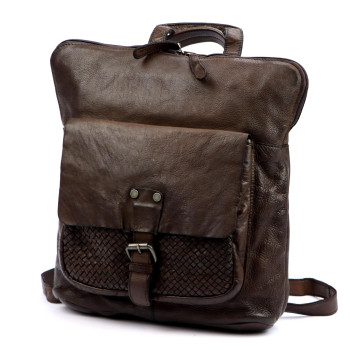 Kožená kabelka Nordee hnedá KZ2258954