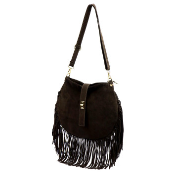 Kožená kabelka Camilla hnedá KZ2259343